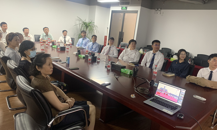 奋斗百年催人进，，，，，驻足国防显继续——明华公司组织寓目建党100周年庆祝大会-星空娱乐
